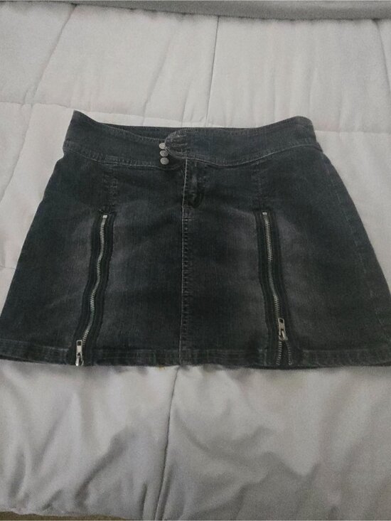 Dresses & Skirts - Black Denim Mini Skirt